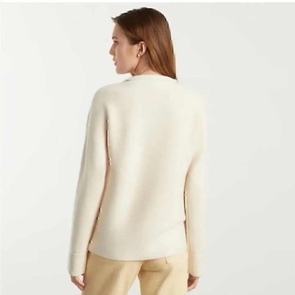 NWT Everlane The Lace Up Smock Wool Blend Sweater XL Cozy Comfy - Picture 5 of 6